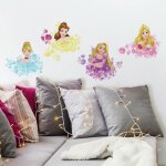 Stickers - disney - princesses - 4 géants repositionnables - décoration chambre - fille Stickers - disney - princesses - 4 géants repositionnables - décoration chambre - fille