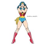 Sticker g�ant - dc comics - wonder woman - 457cm x 1016cm - repositionnable - vinyle
