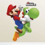Sticker - nintendo - super mario & yoshi - gant - adhsif - dcoration murale