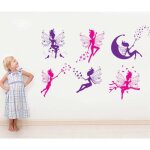 Stickers muraux decoration danseuse adh�sifs muraux fille chambre salon d�coration fond