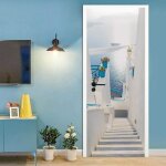 Sticker porte 3d trompe loeil autocollant poster de porte auto - adhsif vinyle affiche de porte sticker ...
