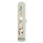 Sticker toise aucollante little farm 142 x 2750 cm multicolore