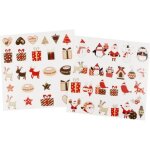 Stickers transparents no�l assortiment joie 48 pi�ces
