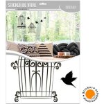 Sticker vitre cage � oiseaux