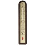 Stil thermom�tre en plastique imitation bois - plaque en aluminium - 260 x 50 mm