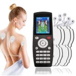 Stimulateur musculaire noir tens lectrique  4 canaux 16 modes dacupuncture physiothrapie  impulsion ...
