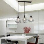 Stoex lustre suspension forme diamant barre 3 lampes abat - jour noir lumières 25cm e27 pour salon cuisine ... Stoex lustre suspension forme diamant barre 3 lampes abat - jour noir lumières 25cm e27 pour salon cuisine ...