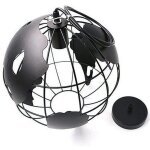 Stoex plafonnier � suspension en forme de globe � led creative chandelier luminaire en fer moderne pour ...