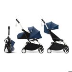 Stokke - poussette yoyo 3 pack 0 et 6 air france cadre blanc stokke