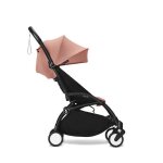 Stokke - poussette yoyo 3 pack 6 ginger cadre noir + habillage pluie offert