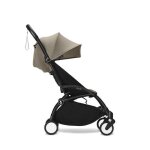 Stokke - poussette yoyo3 pack 6 taupe cadre noir + habillage pluie offert