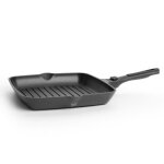 Stone&stone poêle griller carrée 28 x 28 cm revêtement type pierre gril à induction professionnel avec ... Stone&stone poêle griller carrée 28 x 28 cm revêtement type pierre gril à induction professionnel avec ...