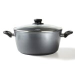 Stoneline casserole xxxl 32 cm - faitout avec couvercle en verre - induction et four - revtement antiadhsif ...