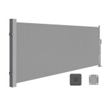Store banne avec caisson en acier antirouille r�tractable 140 x 300 cm protection solaire opaque brise ...