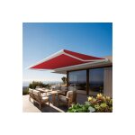 Store banne coffre protect 2 led smart blanc 4. 05x3. 5m motorisé + capteur vent + led - toile rouge Store banne coffre protect 2 led smart blanc 4. 05x3. 5m motorisé + capteur vent + led - toile rouge