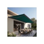 Store banne coffre protect 2 smart led gris 4. 05x3. 5m motorisé + capteur vent + led - toile vert Store banne coffre protect 2 smart led gris 4. 05x3. 5m motorisé + capteur vent + led - toile vert