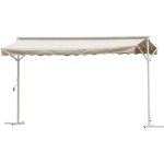 Outsunny - store banne - acier - 300x295x255cm - beige