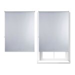 Store enrouleur lot de 2 thermique cha�nette lat�rale fixation sans per�age 120x160 largeur tissu 106 ...