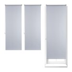 Store enrouleur lot de 3 thermique cha�nette lat�rale fixation sans per�age 60 x 160 largeur tissu 56 ...