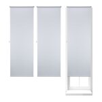 Store enrouleur lot de 3 thermique cha�nette lat�rale fixation sans per�age 70x210 largeur tissu 66 cm ...