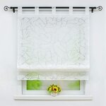 Store enrouleur bateau fen�tre � passant en polyester avec motif de branches - hongya - l / h 140x140cm ...