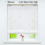 Store enrouleur bateau rideau romain courts voilage fenetre de salon avec suspension  crochet motif ...