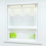 Store enrouleur bateau transparent - hongya - l / h 60x140cm - voilage 100% polyester - style contemporain ...