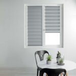 Store enrouleur jour et nuit 60 x 90 cm polyester daynight gris