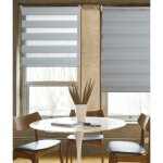 Store enrouleur - first - teintes de gris - 72 x 190 cm - mcanisme  chanette - 100% polyester