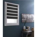 Store enrouleur jour / nuit uni - gris - 52 x 100 cm Store enrouleur jour / nuit uni - gris - 52 x 100 cm