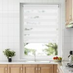Store enrouleur jour nuit zbr - litreve - 55x170cm - blanc - sans perage