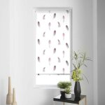 Store enrouleur tamisant - paris prix - plumala - l. 120 x h. 180 cm - polyester - blanc
