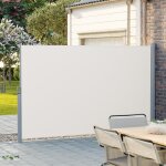 Store lat�ral pour balcon et terrasse - songmics - 400 x 200 cm - pare - soleil - brise - vue - beige ...