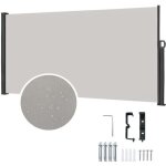 Xmtech 160x300cm store latéral paravent extérieur rétractable brise - vue auvent avec toile en polyester ... Xmtech 160x300cm store latéral paravent extérieur rétractable brise - vue auvent avec toile en polyester ...