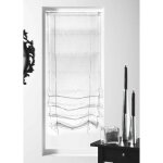 Store � remonter - home maison - voilage organza goutte deau - blanc - 70x200 cm - int�rieur