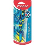 Stylo  bille - 4 couleurs - bleu rouge vert et noir - double pointe - cosmic - maped