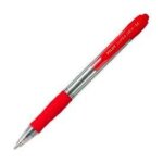 Stylo bille super grip - pilot - rouge - encre ultra soft - grip caoutchouc Stylo bille super grip - pilot - rouge - encre ultra soft - grip caoutchouc