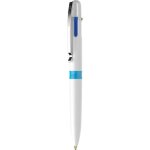 Stylos à bille - schneider - take 4 - blanc - pointe moyenne - encre assortie Stylos à bille - schneider - take 4 - blanc - pointe moyenne - encre assortie