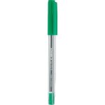 Stylo � bille - schneider - tops 505 - pointe moyenne - couleur verte - corps transparent