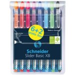 Stylo à bille - slider - basic xb - pochette 8 pièces - offre 6 + 2 - couleurs assorties Stylo à bille - slider - basic xb - pochette 8 pièces - offre 6 + 2 - couleurs assorties