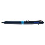 Stylo  bille take 4 bleu pointe moyenne 4 couleurs