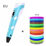 Stylo de dessin 3d bleu ?impression avec câble usb filament abs 1. 75mm cadeau de noël et danniversaire ... Stylo de dessin 3d bleu ?impression avec câble usb filament abs 1. 75mm cadeau de noël et danniversaire ...