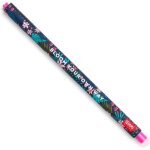 Stylo  encre gel effaable - legami - ours floral - 07 mm - encre turquoise - effaable