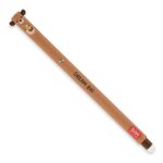 Stylo  encre gel effaable - legami - ours en peluche - 07 mm - encre rouge - effaable