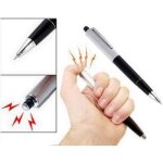 Stylo choc �lectrique 14cm noir & argent