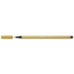 Stylo feutre pen 68 - stabilo - vert kaki - pointe ogive bloque - encre  base deau