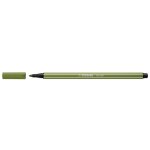 Stylo feutre - stabilo - pen 68 - vert mousse - pointe m 10 mm - encre  base deau