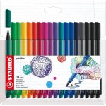 Stylo - feutre - stabilo - pointmax - Étui de 18 - pointe nylon ultra robuste - encre sans odeur Stylo - feutre - stabilo - pointmax - Étui de 18 - pointe nylon ultra robuste - encre sans odeur