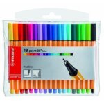 Stylos - feutres - stabilo - point 88 - pochette de 18 - 04 mm - couleurs assorties