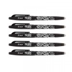 Lot de 5 stylos frixion ball pointe moyenne 0. 7mm noir pilot